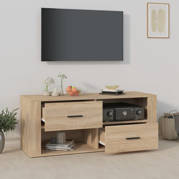 TV-Lowboard Birea Sonoma Eiche 100x35x40cm (Holz)