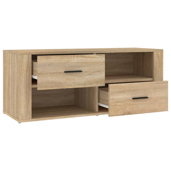 TV-Lowboard Birea Sonoma Eiche 100x35x40cm (Holz)