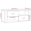 TV-Lowboard Birea Sonoma Eiche 100x35x40cm (Holz)