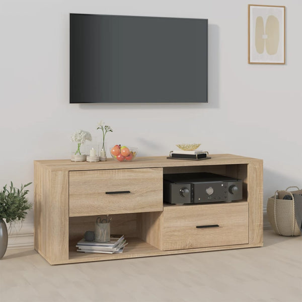 TV-Lowboard Birea Sonoma Eiche 100x35x40cm (Holz)