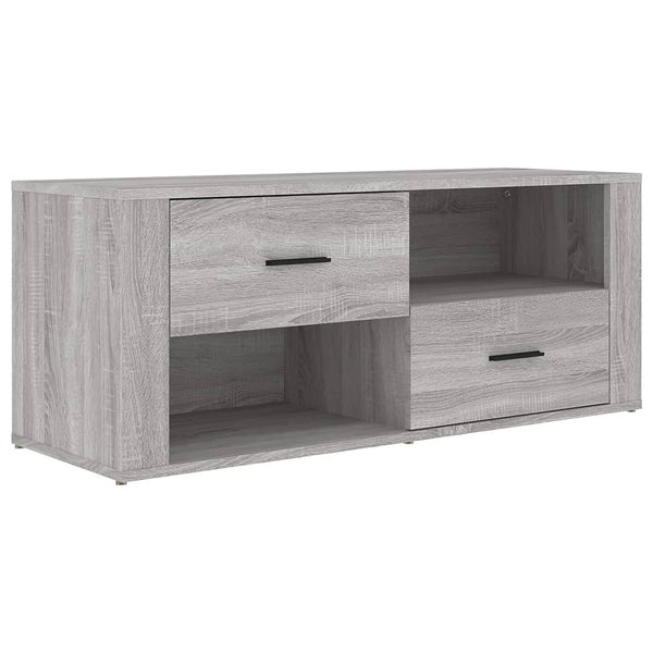 Grauer TV-Schrank Birea 100x35x40cm (Holz)