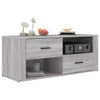 Grauer TV-Schrank Birea 100x35x40cm (Holz)