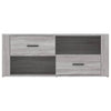 Grauer TV-Schrank Birea 100x35x40cm (Holz)