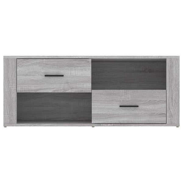Grauer TV-Schrank Birea 100x35x40cm (Holz)