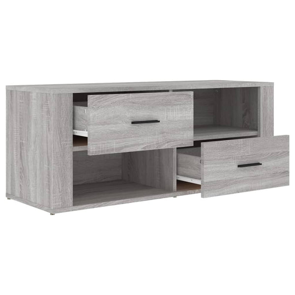 Grauer TV-Schrank Birea 100x35x40cm (Holz)
