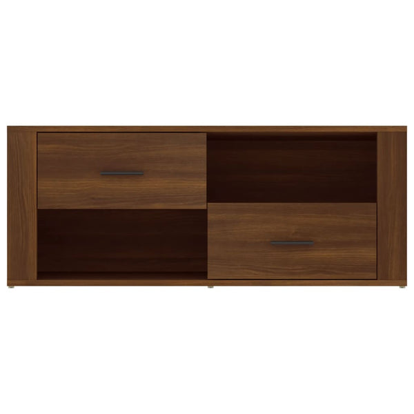 TV-Möbel aus brauner Eiche Birea 100x35x40cm (Holz)