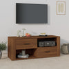 TV-Möbel aus brauner Eiche Birea 100x35x40cm (Holz)