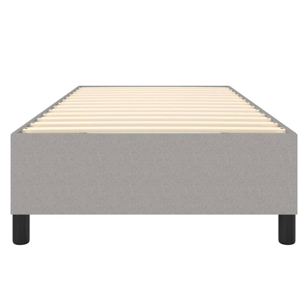 Hellgraues Bettgestell Judie 90x190 (Einzelstoff)
