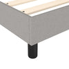 Hellgraues Bettgestell Judie 90x190 (Einzelstoff)