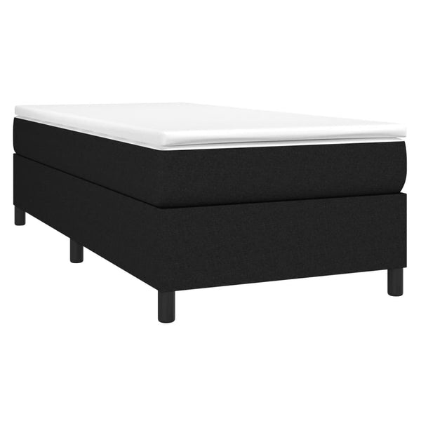 Schwarzes Bettgestell Judie 90x190 (Einzelstoff)