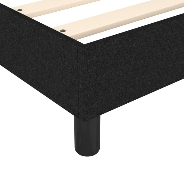 Schwarzes Bettgestell Judie 90x190 (Einzelstoff)
