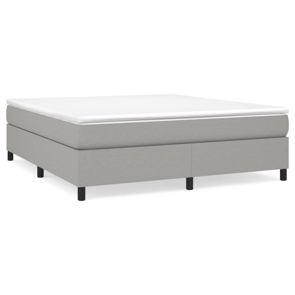 Hellgraues Bettgestell Judie 180x200cm (Super-King-Size Samt)