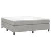 Hellgraues Bettgestell Judie 180x200cm (Super-King-Size Samt)
