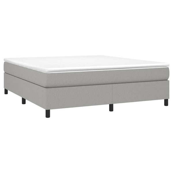 Hellgraues Bettgestell Judie 180x200cm (Super-King-Size Samt)