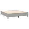 Hellgraues Bettgestell Judie 180x200cm (Super-King-Size Samt)
