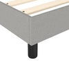 Hellgraues Bettgestell Judie 180x200cm (Super-King-Size Samt)