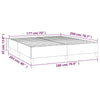 Hellgraues Bettgestell Judie 180x200cm (Super-King-Size Samt)