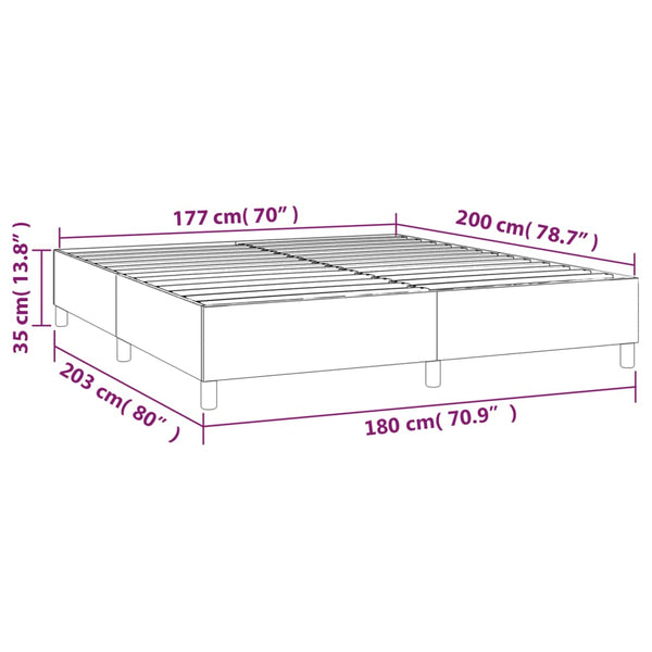Schwarzes Bettgestell Judie 180x200cm (Super-King-Stoff)