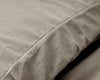 Bettwäsche-Set Velvet uni Taupe/Grau