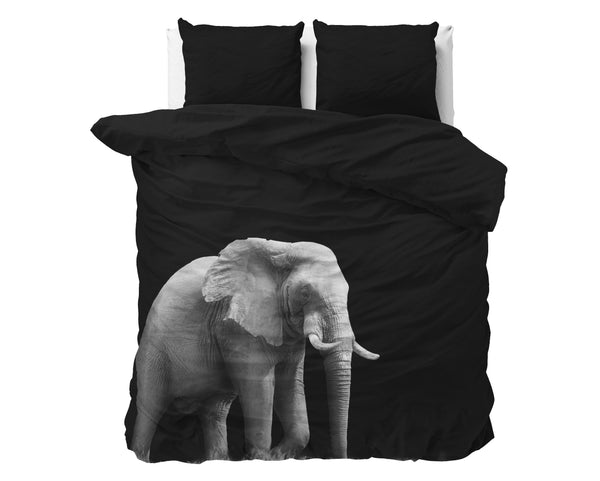 Bettwäscheset – Elefant Schwarz