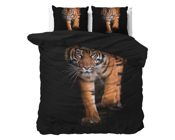 Bettwäsche-Set – Tiger Icon Schwarz