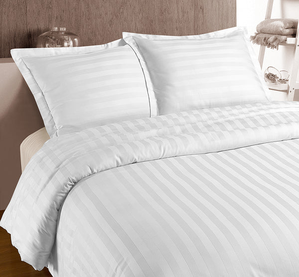 Hotell-Bettwäsche-Set - Hotel Stripe Weiß 140 x 200/220