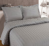 Hotelli pussilakanasetti - Hotel stripe Harmaa 240 x 200/220