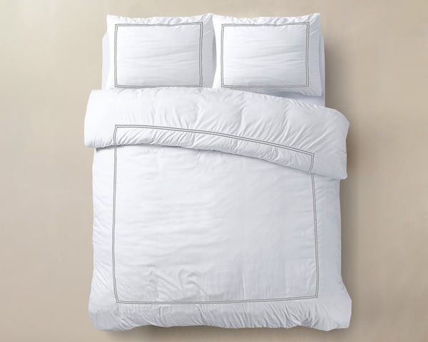 Perkal-Bettwäscheset – Brata Weiß 200 x 200/260