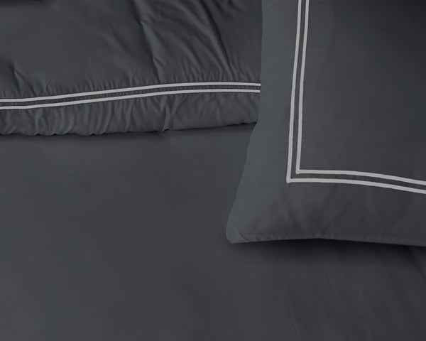 Bettwäsche-Set aus Perkal – Brata Schwarz