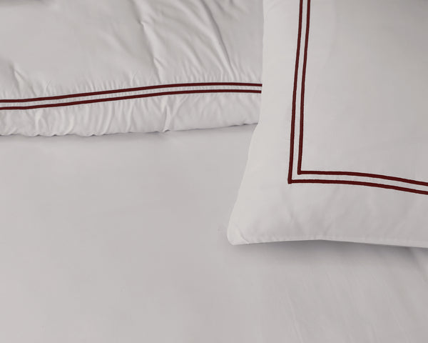Percale-Bettwäscheset - Brata Taupe 200 x 200/260