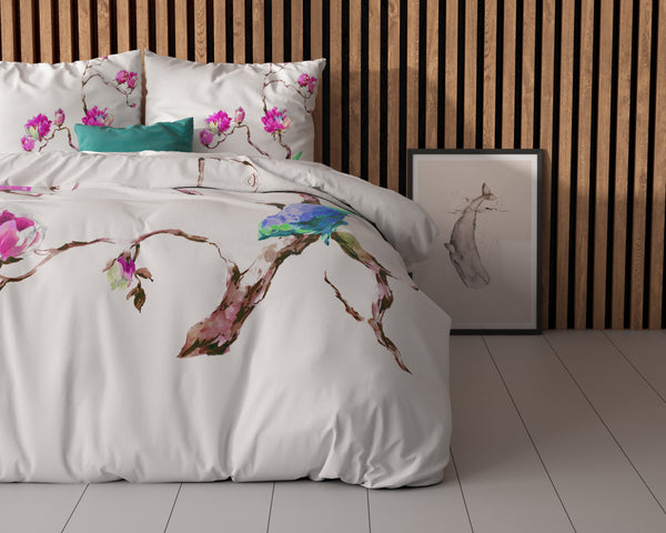 Bettwäsche-Set Magnolias Weiß
