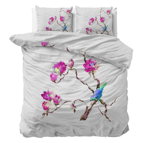 Bettwäsche-Set Magnolias Weiß