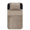 Bettwäsche-Set Velvet Piping Taupe / Grau