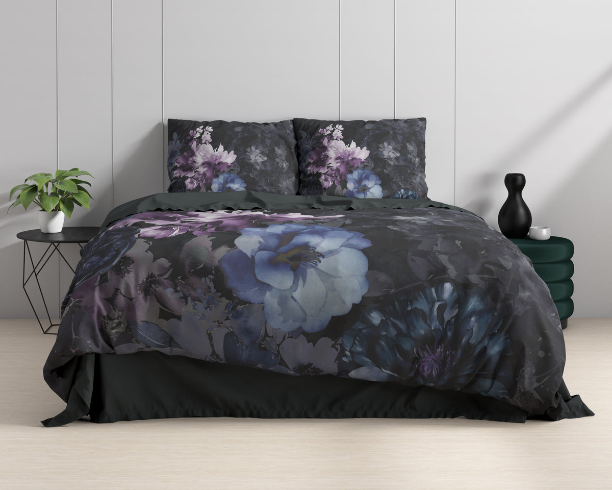 Parure de housse de couette - Delora noire