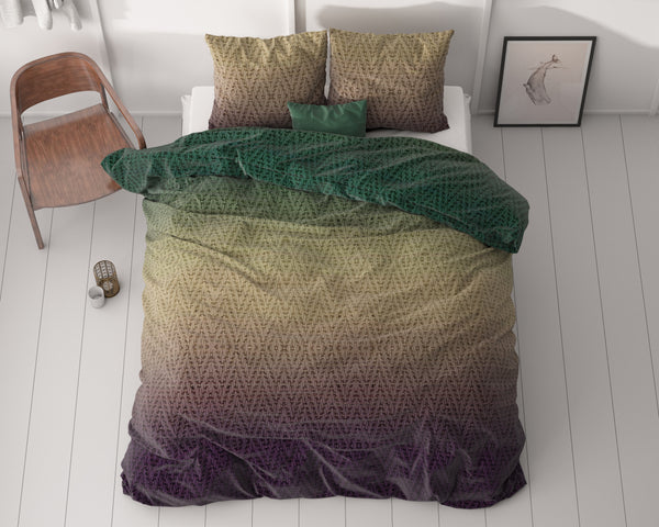 VUODEVAATTEET - Warm Knits Ruskea Pussilakanasetti