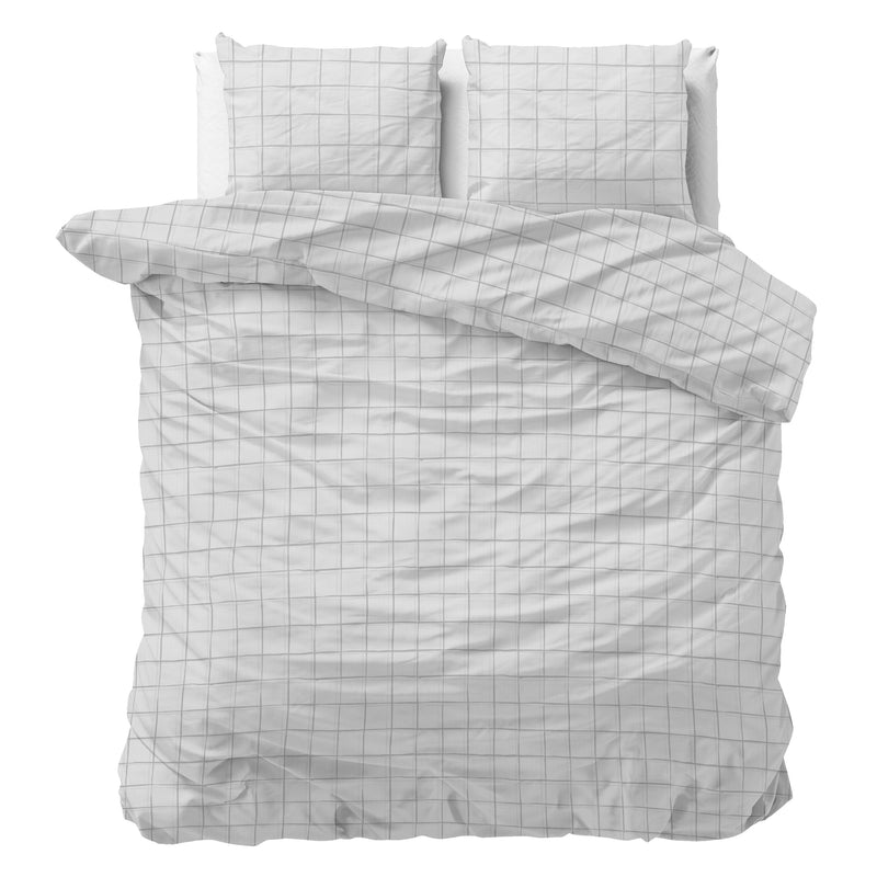Check It Grey Duvet Cover Set