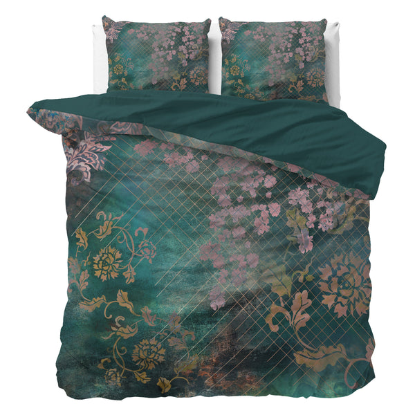 Bettwäsche-Set Raddison Flower Grün