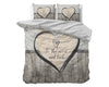 VUODEVAATTEET - Love To The Moon And Back 2 Harmaa Pussilakanasetti