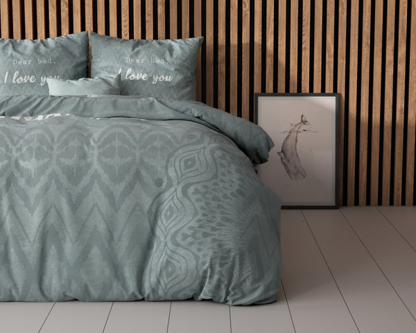 Bettwäsche-Set I Love Bed Grün