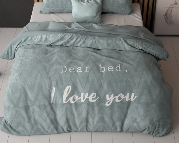 Bettwäsche-Set I Love Bed Grün