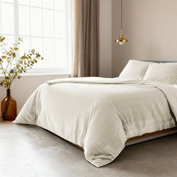 VUODEVAATTEET - Velvet Lining Beige Pussilakanasetti