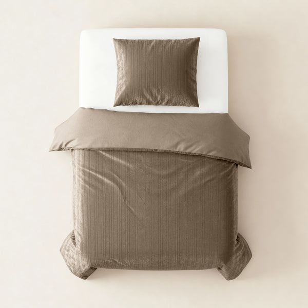 VUODEVAATTEET - Velvet Lining Taupe Pussilakanasetti
