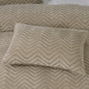 Bettwäsche-Set Chevron Teddy Taupe