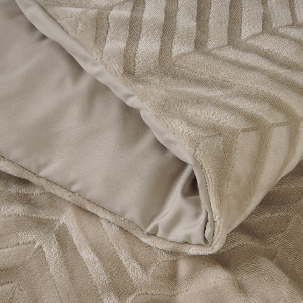 Bettwäsche-Set Chevron Teddy Taupe