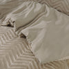 Bettwäsche-Set Chevron Teddy Taupe