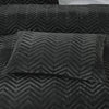Bettwäsche-Set Chevron Teddy Anthrazit