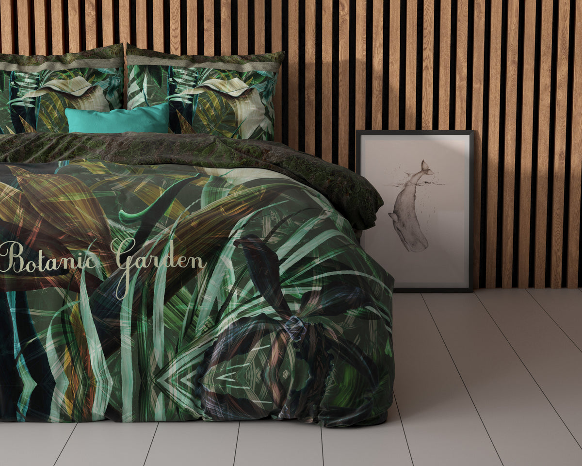 The Botanic Garden Green Duvet Cover Set