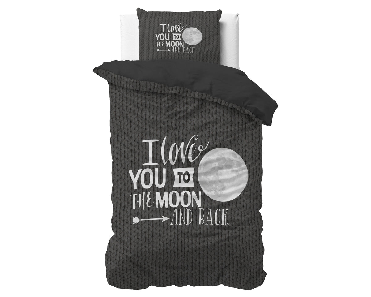 Juego de funda nórdica Moon and Back Antracita