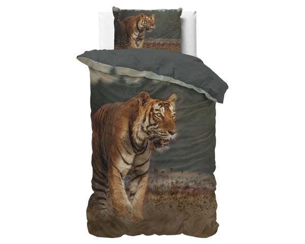 Bettwäsche-Set Nature Tiger Taupe