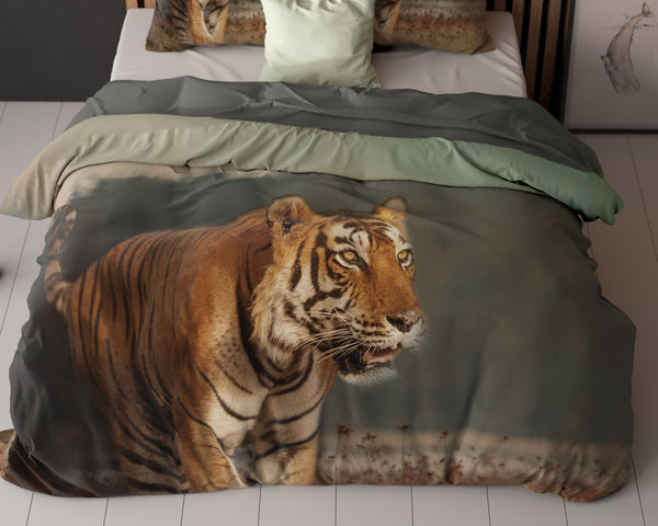 Bettwäsche-Set Nature Tiger Taupe